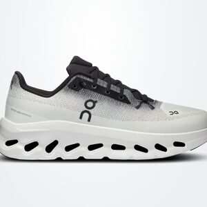 On Running Cloudstratus Shoes in Black and White